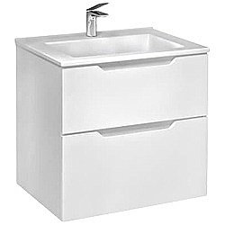 Тумба под раковину Jorno Slide 65 Sli.01.65/P/W белая купить в интернет-магазине сантехники Sanbest