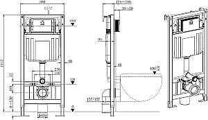 Инсталляция для унитаза Allen Brau Pneumatic 9.11105.20 купить в интернет-магазине сантехники Sanbest