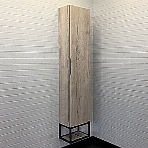 Шкаф-колонна Comforty Порто 00-00009981 35 дуб дымчатый для ванной в интернет-магазине сантехники Sanbest