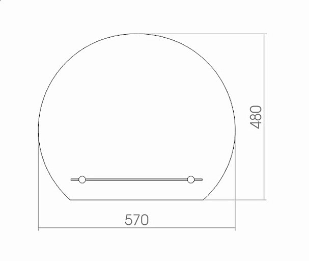 Зеркало MIXLINE Елена 525471 57 в ванную от интернет-магазине сантехники Sanbest
