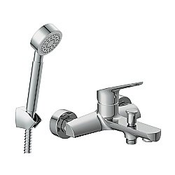 Смеситель для ванны Cersanit FLAVIS с душевым гарнитуром CARI 64509 купить в интернет-магазине сантехники Sanbest