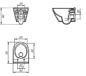 Унитаз подвесной Cersanit City OVAL Clean On DPL EO slim с крышкой микролифт, безободковый купить в интернет-магазине Sanbest