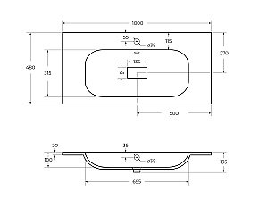 Тумба с раковиной Cezares RELAX 100 дуб карамельный для ванной в интернет-магазине Sanbest