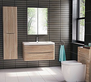 Шкаф BelBagno ANCONA-N 35 светлое дерево для ванной в интернет-магазине сантехники Sanbest