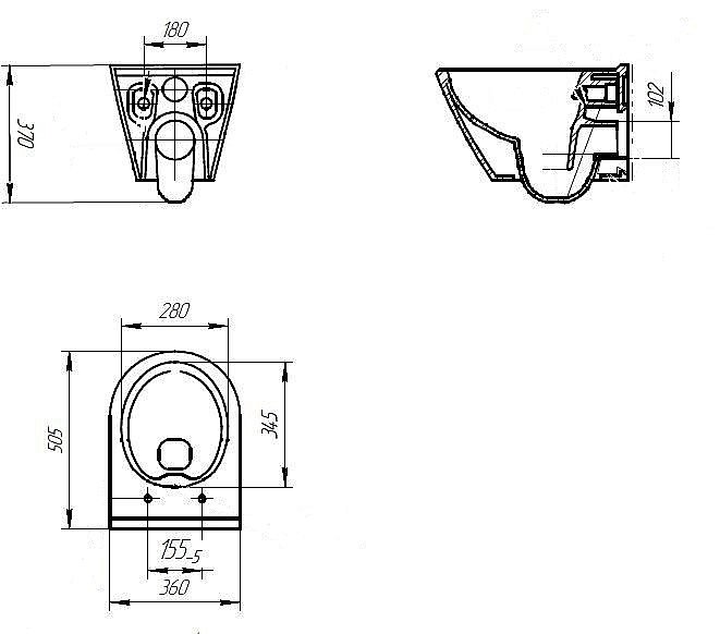 Унитаз подвесной Cersanit City OVAL Clean On DPL EO slim с крышкой микролифт, безободковый купить в интернет-магазине Sanbest