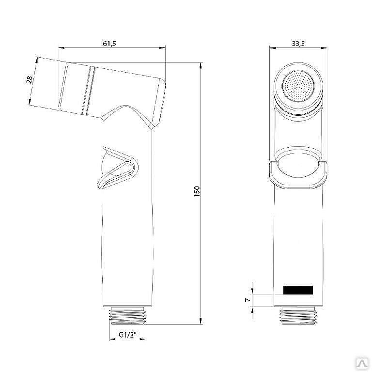 Гигиенический душ Lemark LM8140С купить в интернет-магазине сантехники Sanbest