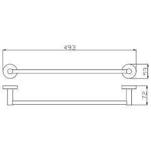 Полотенцедержатель Rav-Slezak Colorado COA0701/45Z 49 золото купить в интернет-магазине сантехники Sanbest