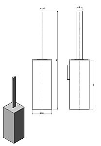 Ершик для туалета Langberger Vico 11372B купить в интернет-магазине сантехники Sanbest