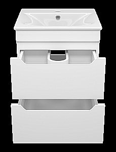 Тумба с раковиной Misty Бриз - 50 П-Бри-09050-012Я белая для ванной в интернет-магазине Sanbest