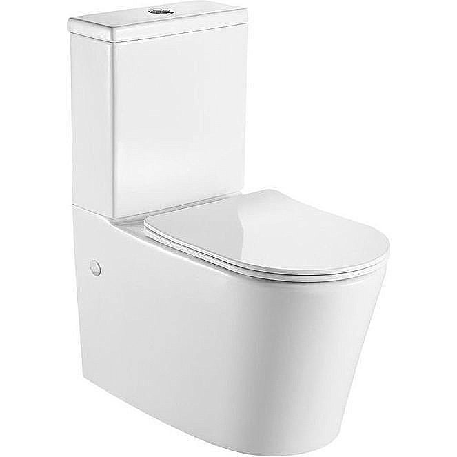 Унитаз напольный Good Dood ROUND УНИ0006 белый, с крышкой микролифт, с бачком, безободковый купить в интернет-магазине Sanbest