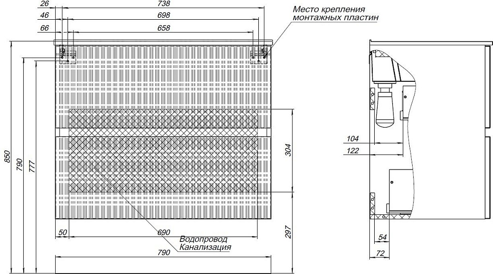 Тумба с раковиной Aquanet Джейн 80 белая матовая для ванной в интернет-магазине Sanbest