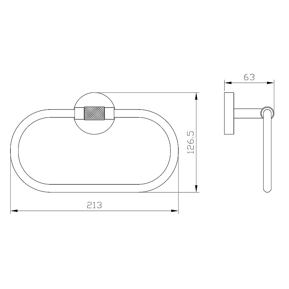 Кольцо для полотенец WONZON & WOGHAND MAJESTIC WW-9213 черный/золото купить в интернет-магазине сантехники Sanbest