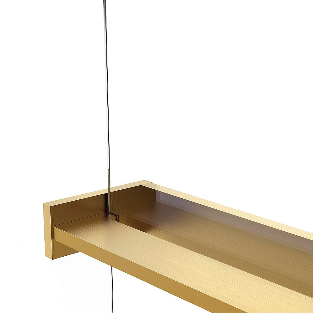 Душевая перегородка Vincea Walk-In VSW-1HR100CLG 100x200 профиль матовый золотой/стекло прозрачное купить в интернет-магазине Sanbest