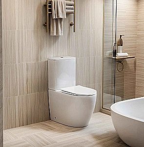 Унитаз напольный CeruttiSpa Vince Tornado 10373 белый, безободковый, с крышкой микролифт, слив-торнадо купить в интернет-магазине Sanbest