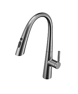 Смеситель для кухни Vincea VKF-176GM вороненая сталь купить в интернет-магазине сантехники Sanbest