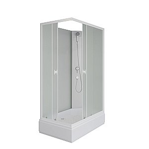 Душевая кабина Niagara Promo P110/80/26Q/MT/BK 110х80 без крыши, матовое/профиль белый купить в интернет-магазине Sanbest