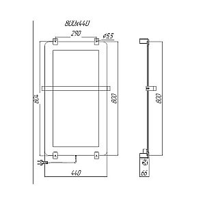 Полотенцесушитель Allen Brau Infinity 80х44 8.21001.31 черный матовый купить в интернет-магазине сантехники Sanbest