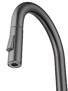 Смеситель для кухни с выдвижным изливом WONZON & WOGHAND, Темный графит (WW-A20782-BGG) купить в интернет-магазине сантехники Sanbest