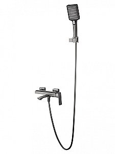 Смеситель для ванны с душем WONZON & WOGHAND DIAMOND, Темный графит (WW-88639011-BGM) купить в интернет-магазине сантехники Sanbest