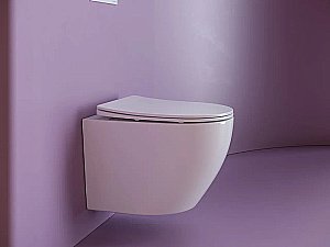 Унитаз подвесной Ceramica Nova Uno CN11001 белый, безободковый, с крышкой микролифт купить в интернет-магазине Sanbest