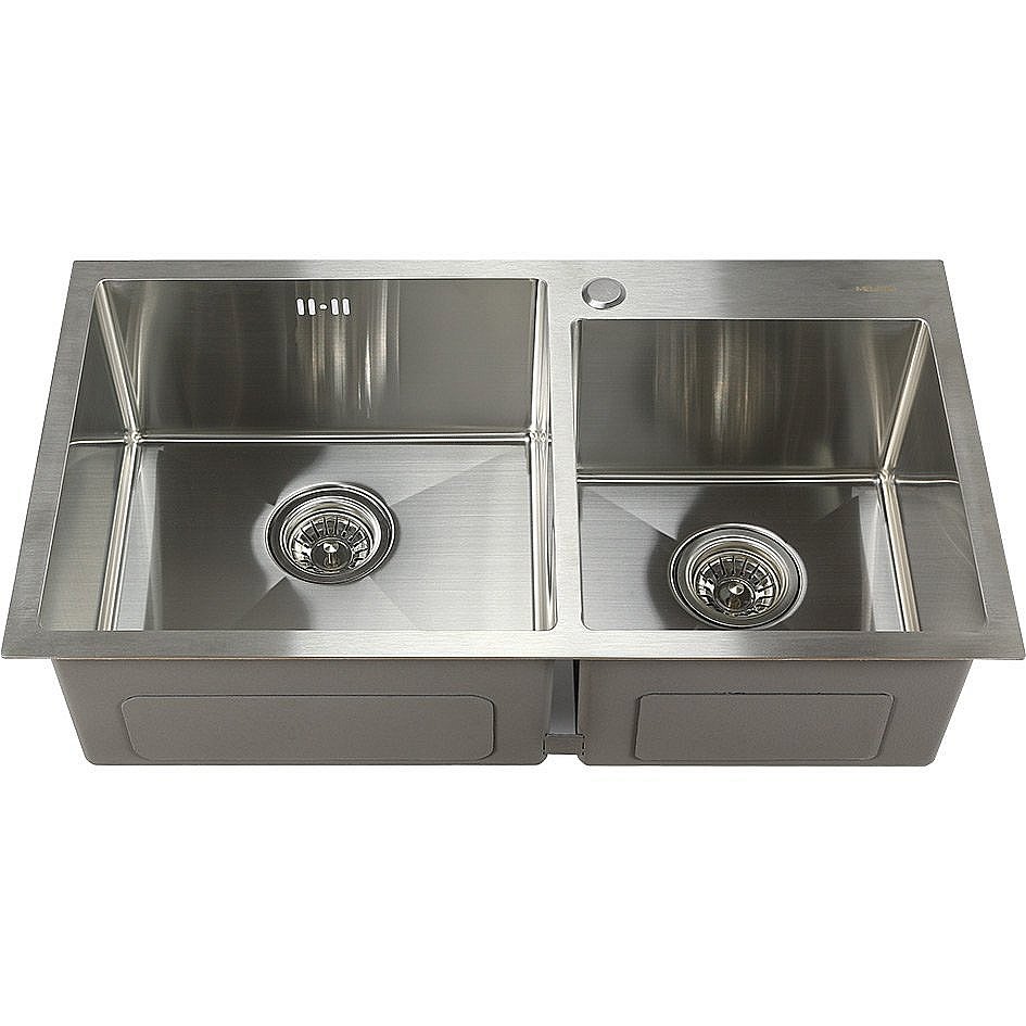 Мойка кухонная Melana ProfLine S7843H сатин купить в интернет-магазине сантехники Sanbest
