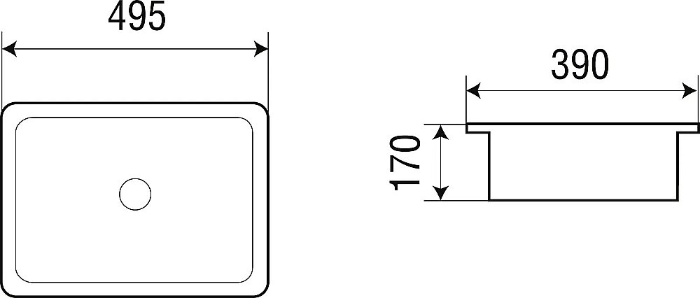 Раковина WeltWasser WW DEILBACH 6068 49,5 белая купить в интернет-магазине Sanbest