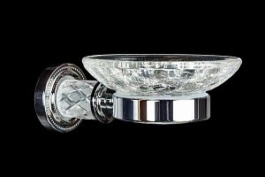 Мыльница Boheme Murano Cristal 10903-CRST-СH купить в интернет-магазине сантехники Sanbest