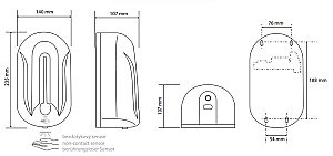 Диспенсер Bemeta Hotel 124109347 белый купить в интернет-магазине сантехники Sanbest