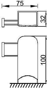 Крючок Rush Thira TR36220 купить в интернет-магазине сантехники Sanbest