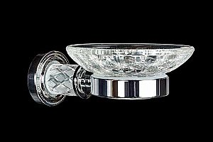 Мыльница Boheme Murano Cristal 10903-CRST-СH купить в интернет-магазине сантехники Sanbest
