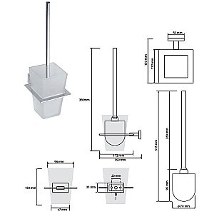 Ёршик подвесной Bemeta Plaza 118113012 купить в интернет-магазине сантехники Sanbest