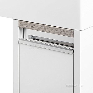 Тумба с раковиной Акватон Лондри 80 белая глянцевая для ванной в интернет-магазине Sanbest