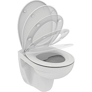 Унитаз подвесной Ideal Standard Eurovit K881201 белый, безободковый, с крышкой микролифт купить в интернет-магазине Sanbest