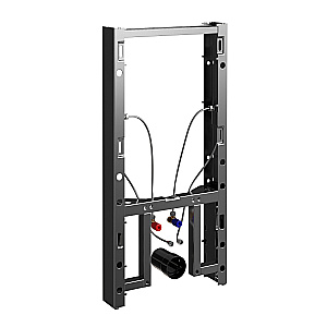 Инсталляция для биде со смесителем WasserKraft Naab 86BDT.050.BL.SQ2006 черная панель/смеситель черный Soft-touch купить в интернет-магазине сантехники Sanbest