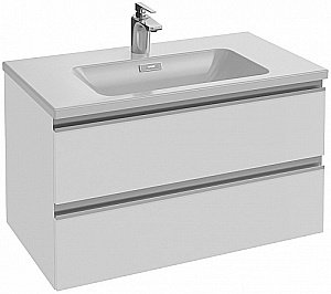 Тумба с раковиной Jacob Delafon VOX EB2028-RA 80 белый лак для ванной в интернет-магазине Sanbest