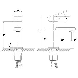 Смеситель для раковины Kaiser Arena 33011 купить в интернет-магазине сантехники Sanbest
