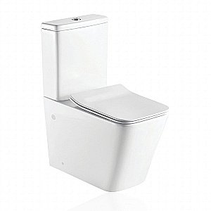 Унитаз напольный Koller Pool KVADRO KR-0675-RC безободковый, с крышкой микролифт, с бачком купить в интернет-магазине Sanbest