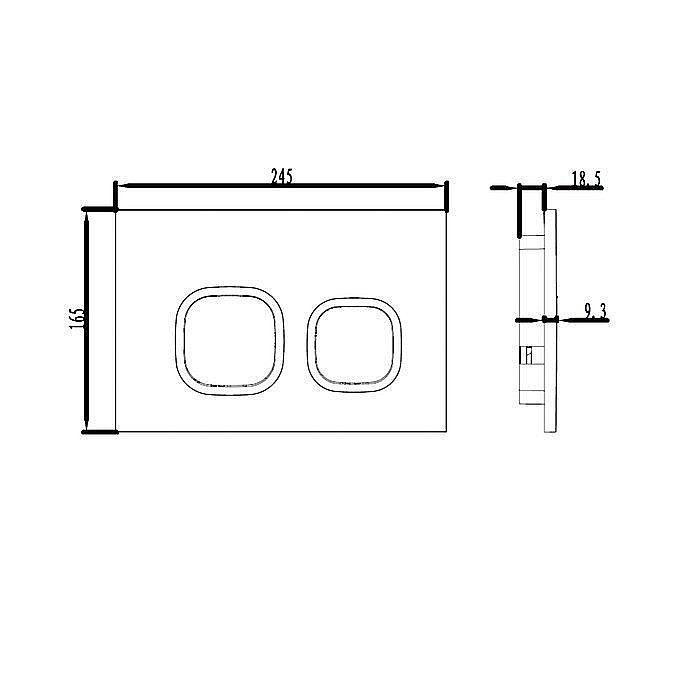 Кнопка для инсталляции IDDIS Unifix UNI40MWi77 купить в интернет-магазине сантехники Sanbest