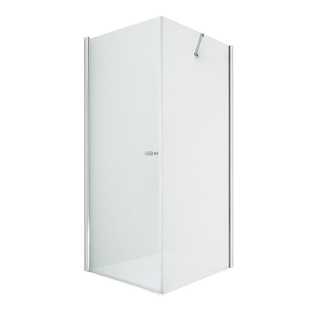 Душевой уголок NEW TRENDY NEW SOLEO D-0140A/D-0088B 80x90 стекло прозрачное/профиль хром купить в интернет-магазине Sanbest