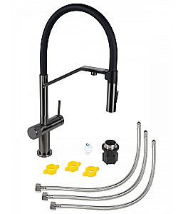 Смеситель для кухни Agger Elegant A3241455 оружейная сталь матовая купить в интернет-магазине сантехники Sanbest