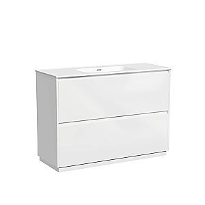 Тумба с раковиной Sancos Libra Floor 120 LB120F-1W белая для ванной в интернет-магазине Sanbest