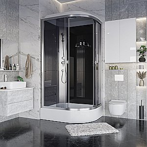 Душевая кабина Niagara Eco E120/80/26/TN 120х80 стекло тонированное/профиль хром купить в интернет-магазине Sanbest