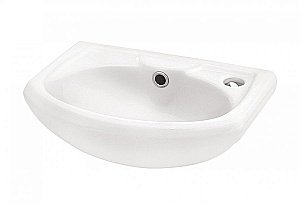 Тумба с раковиной Style Line Эко Волна №2 40 белая для ванной в интернет-магазине Sanbest