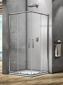 Душевой уголок Good Door Spirit 80х80 СП00023 стекло прозрачное/профиль хром купить в интернет-магазине Sanbest