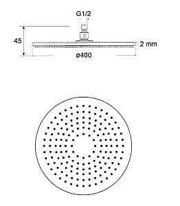 Верхний душ Migliore RIMINI 29661 хром купить в интернет-магазине сантехники Sanbest