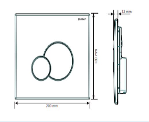 Кнопка для инсталляции Taliente Globe 31184410 белая купить в интернет-магазине сантехники Sanbest