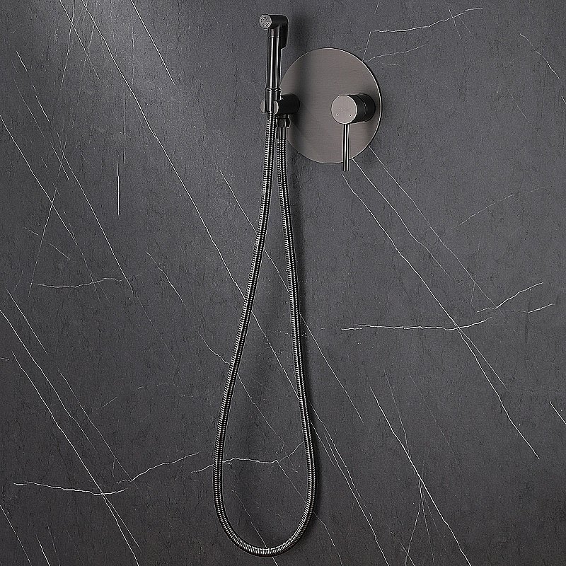 Гигиенический душ Abber Emotion AF8826NG никель матовый купить в интернет-магазине сантехники Sanbest