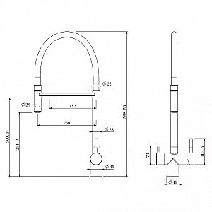 Смеситель для кухни Abber Wasser Kreis AF81141SP сатин купить в интернет-магазине сантехники Sanbest