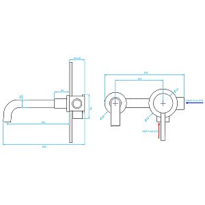 Смеситель для раковины RGW Shower Panels SP-47 51140547-01 хром купить в интернет-магазине сантехники Sanbest
