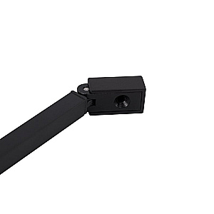 Шторка для ванны Cezares LIBERTA 80 V-1-TB-80/155-C-NERO стекло прозрачное/профиль черный матовый купить в интернет-магазине Sanbest